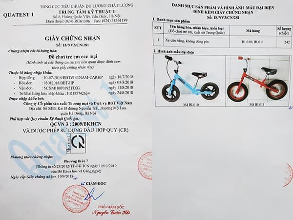 Chứng nhận chất lượng