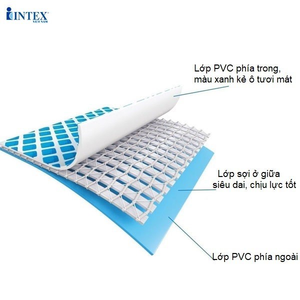 Bể bơi khung kim loại chịu lực cao cấp OVAL PREMIUM dài 5m INTEX 26796