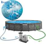 Bể bơi khung kim loại chịu lực tròn 5m49x1m22 mẫu mới INTEX 26744