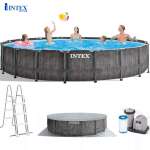 Bể bơi khung kim loại chịu lực tròn 5m49x1m22 mẫu mới INTEX 26744