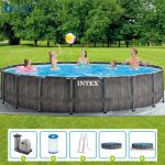 Bể bơi khung kim loại chịu lực tròn 5m49x1m22 mẫu mới INTEX 26744