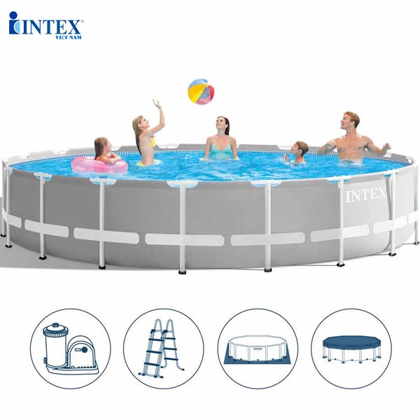 Bể bơi khung kim loại tròn 5m49 cao 1m22 INTEX 26732