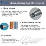 Bể bơi khung kim loại chịu lực cao cấp OVAL PREMIUM dài 6m1 INTEX 26798