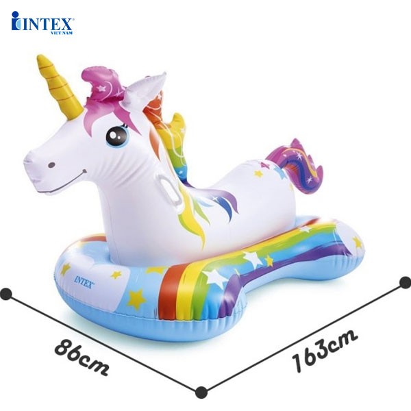 Phao bơi ngựa thần sắc màu cho bé INTEX 57552