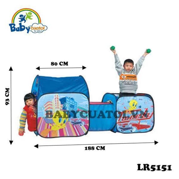 Nhà bóng 3 khoang cho bé LR5151 | Kích thước