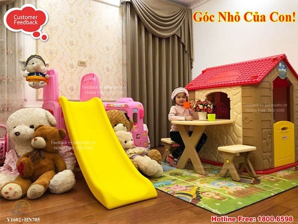 Nhà chơi cho bé Hàn Quốc kèm bàn ghế AN705