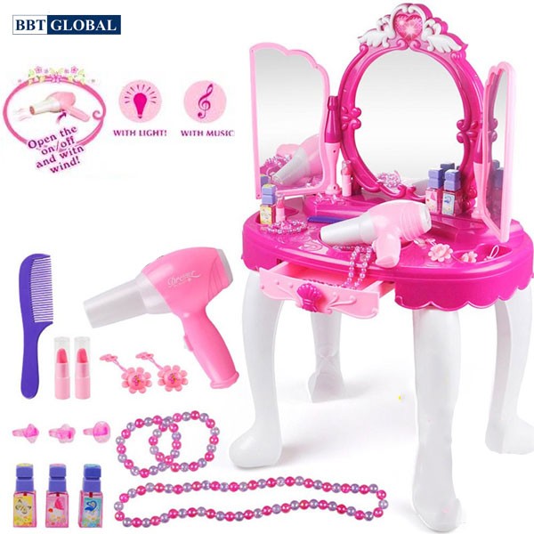 Bộ đồ chơi bàn trang điểm 2 cánh cửa 008-19