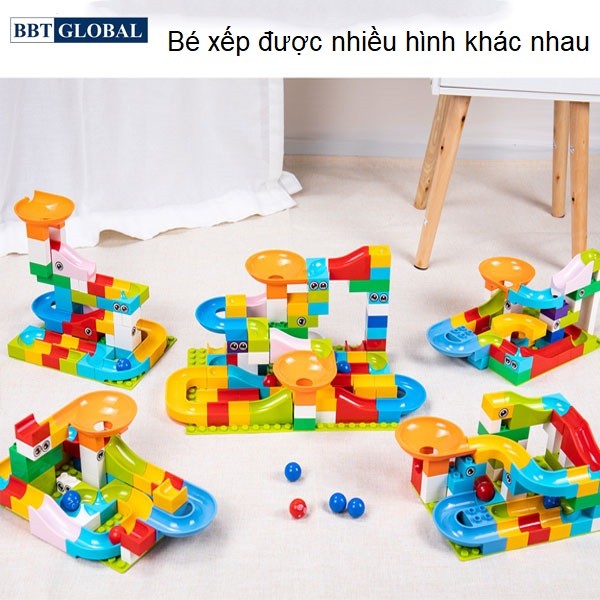 Đồ chơi xếp hình cho bé thả bóng thông minh 97 chi tiết 8801