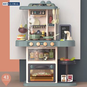 Đồ chơi nấu ăn cao cấp 72cm 43 chi tiết xanh 889-183