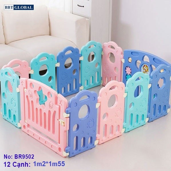 Bể bóng 16 cạnh 1.6*2m cho bé Sắc màu có đồ chơi BR9502-16 (mẫu cũ)