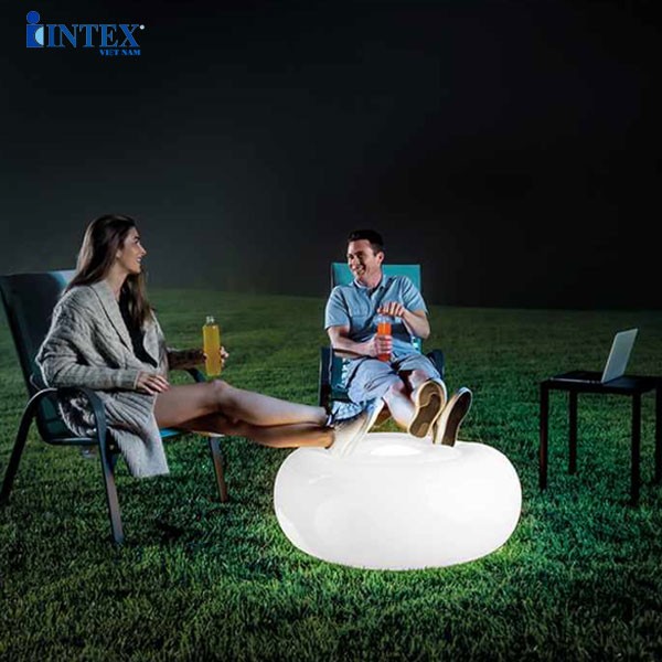 Ghế bơm hơi mẫu mới đèn LED 7 màu INTEX 68697
