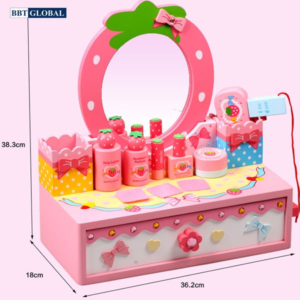 Đồ chơi trang điểm gỗ cao cấp cho bé JYNC008