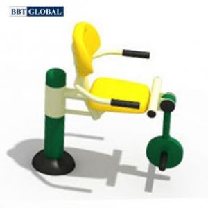 Thiết bị thể dục ngoài trời ghế tập chân 1 chỗ ngồi BBT Global KXJS-055