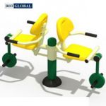 Thiết bị thể dục ngoài trời ghế tập chân 2 chỗ ngồi BBT Global KXJS-056