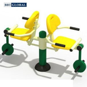 Thiết bị thể dục ngoài trời ghế tập chân 2 chỗ ngồi BBT Global KXJS-056