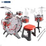 Bộ trống đồ chơi cho bé 8 chi tiết cỡ lớn kèm ghế ngồi L657