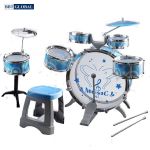 Bộ trống đồ chơi cho bé 8 chi tiết cỡ lớn kèm ghế ngồi L658