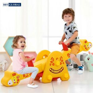 Bập bênh đôi Cỡ Lớn hươu cao cổ 3 cấp độ BBT Global RK-701