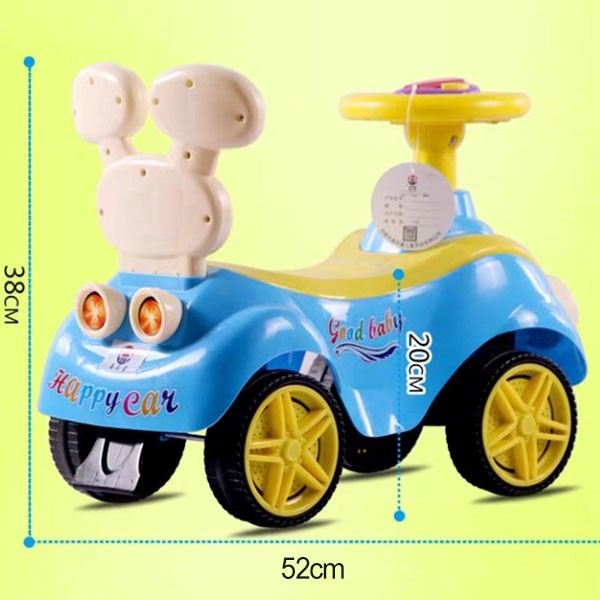 Xe chòi chân ô tô cho bé có nhạc hình Minion SW003