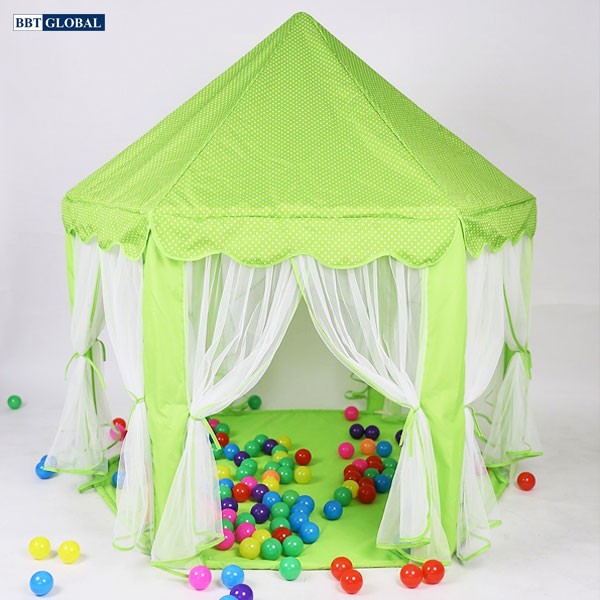 Lều công chúa cho bé gái có rèm cỡ lớn 140cm 1385 (528)