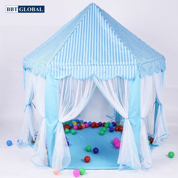 Lều công chúa cho bé gái có rèm cỡ lớn 140cm 1385 (528)