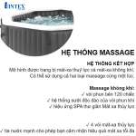 Bể bơi sục massage có máy lọc tạo clo từ muối 2m01 INTEX 28458