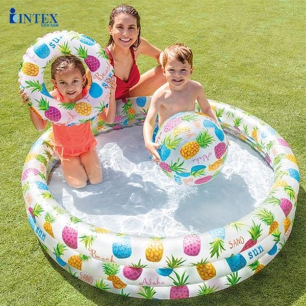 Bộ bể bơi phao 3 tiết cho bé INTEX 59469