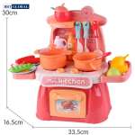 Đồ chơi bếp nấu ăn cho bé 26 chi tiết hồng 889-174