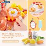 Đồ chơi bếp nấu ăn cho bé 26 chi tiết hồng 889-174