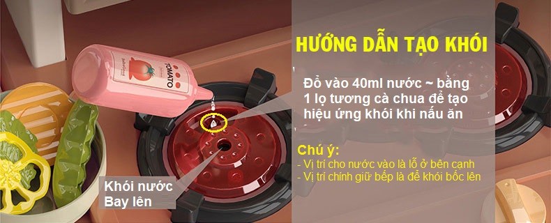 Đồ chơi bếp nấu ăn cho bé 43 chi tiết