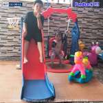 Cầu trượt xích đu hình lâu đài BSL301