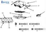 Máy hút cặn đáy bể bơi tự động INTEX 28001