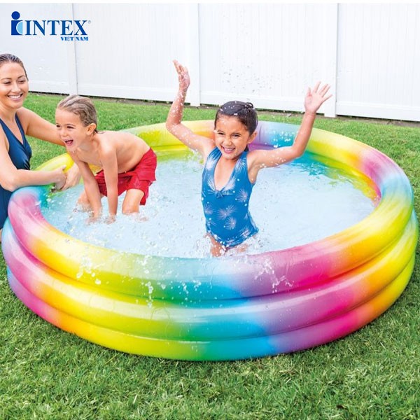 Hồ bơi phao hình tròn 3 tầng 1m68 cho bé INTEX - 58449