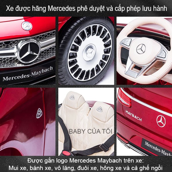Xe ô tô điện trẻ em bản quyền cao cấp Mercedes MAYBACH S650