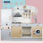 Đồ chơi nấu ăn gỗ cao cấp BBT GLOBAL cỡ lớn có đèn và âm thanh MSN21001
