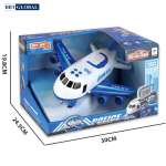 Đồ chơi mô hình máy bay cảnh sát có đèn và nhạc 660-A242