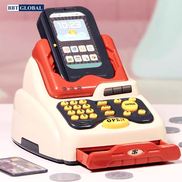 Đồ chơi quầy siêu thị có xe đẩy cho bé 668-78