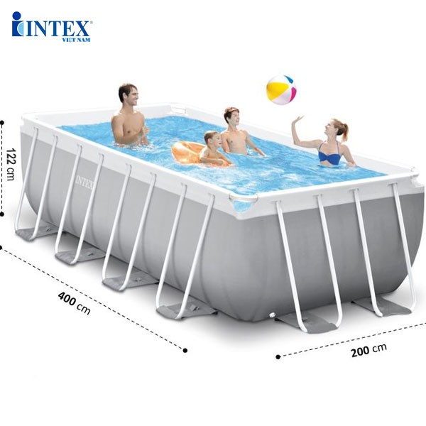 Bể bơi gia đình 4mx2m PREMIUM cao cấp chịu lực INTEX 26790