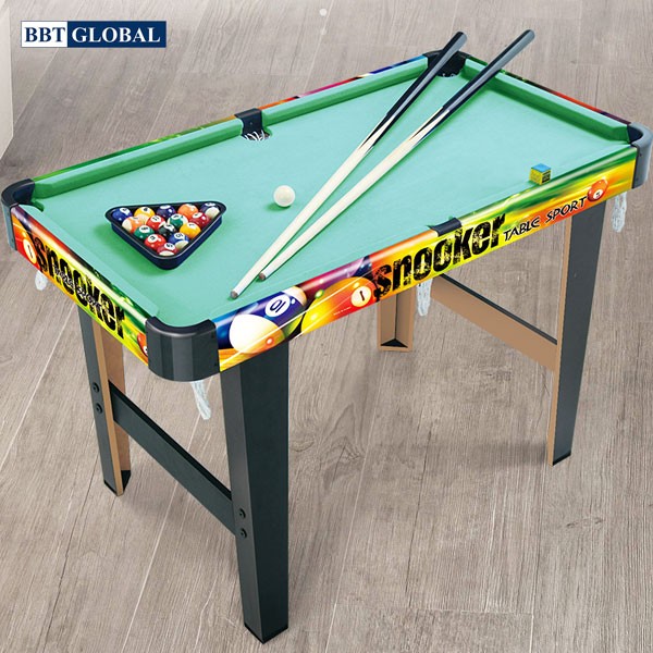 Đồ chơi bàn BI-A, BIDA, BI LẮC cho bé bằng gỗ BBT Global ZC2037+2