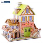 Xếp mô hình 3D ngôi nhà biệt thự cho bé 3D-29