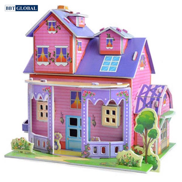 Đồ chơi xếp hình 3D ngôi nhà ước mơ cho bé LX-851