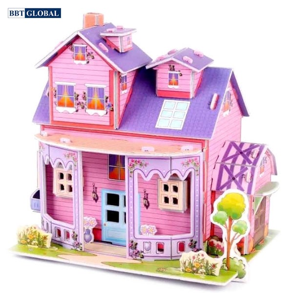 Đồ chơi xếp hình 3D ngôi nhà ước mơ cho bé LX-851