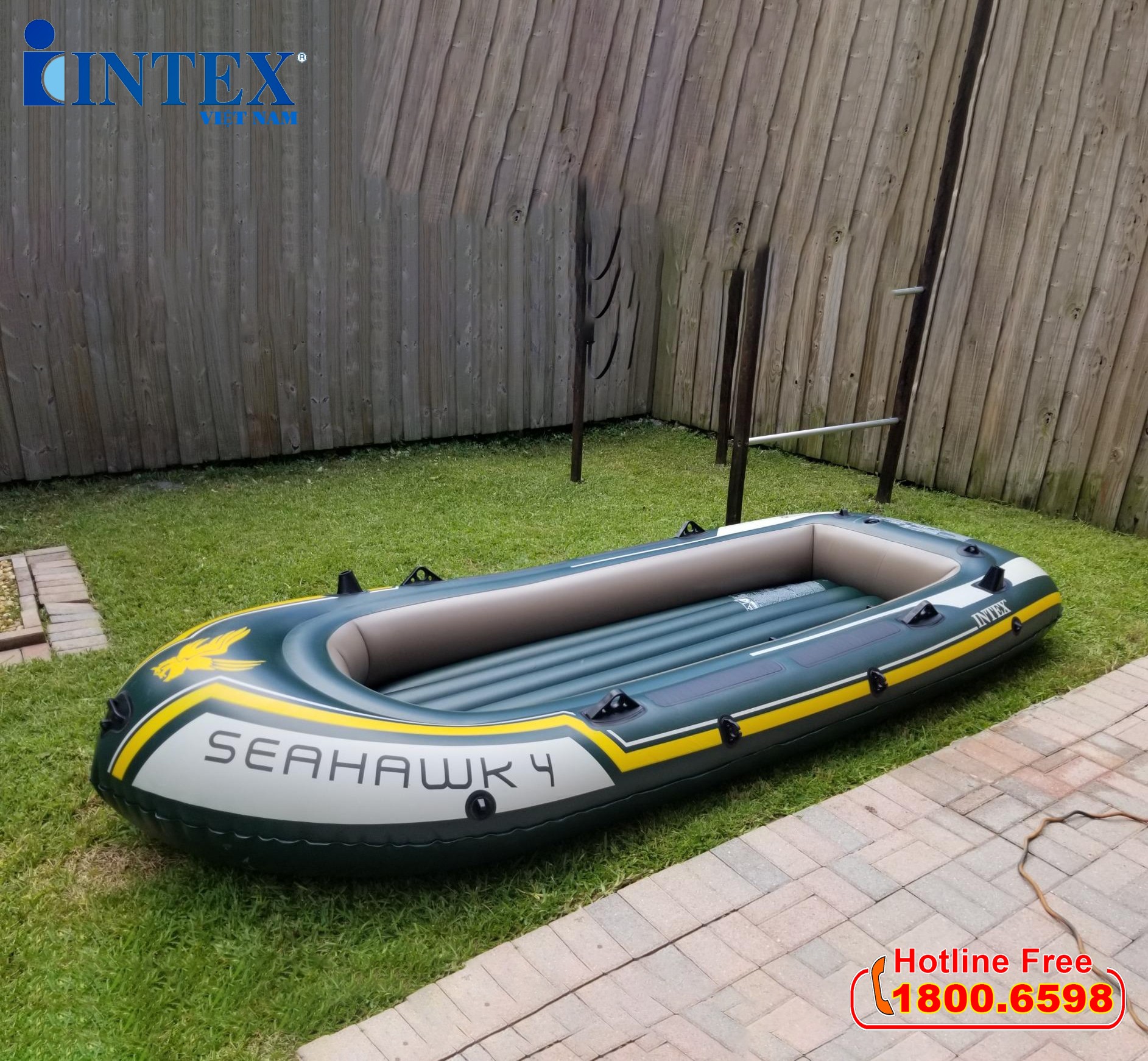 Thuyền bơm hơi INTEX 68351 - Seahawk 4 người