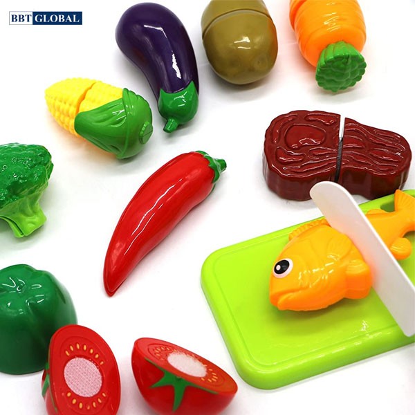 Bộ đồ chơi cắt ghép rau củ quả cao cấp 666-25