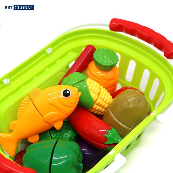 Bộ đồ chơi cắt ghép rau củ quả cao cấp 666-25