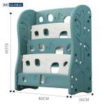 Giá kệ để đồ chơi kèm giá sách cho bé BBT Global SH9603GS - Xanh