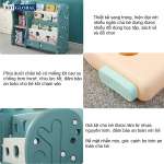 Giá kệ để đồ chơi kèm giá sách cho bé BBT Global SH9603GS - Xanh
