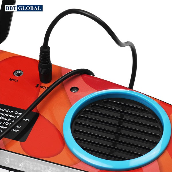 Đàn organ điện tử cho bé 49 phím có mic, sạc, giá đỡ, chân cao 4901A