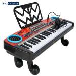 Đàn organ điện tử cho bé 49 phím có mic, sạc, giá đỡ, chân cao 4901A