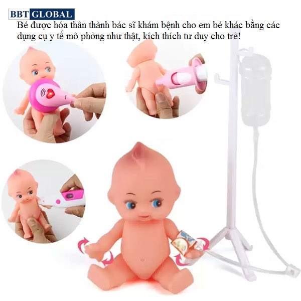 Đồ chơi bác sĩ cho bé 39 chi tiết cỡ lớn HZ611-B